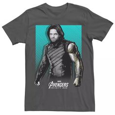 Мужская зимняя футболка Bucky Barnes «Мстители: Война бесконечности» Licensed Character