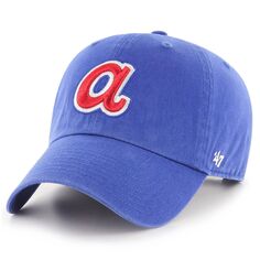 Мужская регулируемая шляпа с логотипом Royal Atlanta Braves 1972 &apos;47 Cooperstown Collection