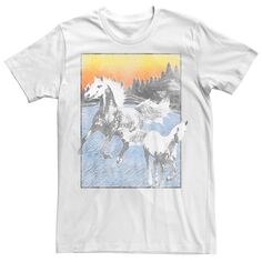 Мужская футболка White Horse Freedom с плакатом Generic