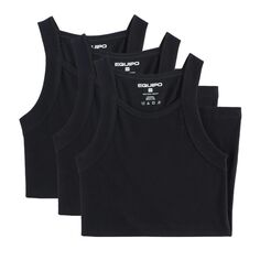 Мужские комплекты из трех футболок в рубчик, размер: маленький equipo