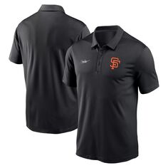 Мужская черная футболка-поло Nike San Francisco Giants Cooperstown Collection Rewind Franchise Performance