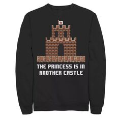 Мужская толстовка Super Mario The Princess Is In Another Castle Licensed Character