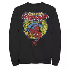 Мужской винтажный свитшот с комиксами Marvel Amazing Spider-Man