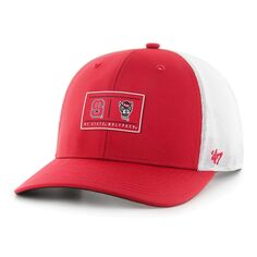 Мужская регулируемая шляпа &apos;47 Red NC State Wolfpack Bonita Brrr Hitch