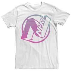 Мужская футболка с логотипом Nerf N Gradient в стиле комиксов Licensed Character