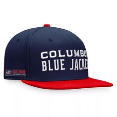 Мужские фирменные темно-синие/красные куртки Fanatics Columbus Blue Iconic Кепка Snapback с цветными блоками