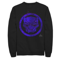 Мужской флисовый пуловер с рисунком «Черная пантера» из фильма «Чёрная пантера» фиолетового цвета Marvel