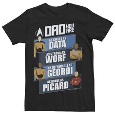 Мужская футболка «Звездный путь: новое поколение» с надписью «Ты папа» Licensed Character
