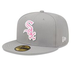 Мужская бейсболка New Era Grey Chicago White Sox 2022 Mother&apos;s Day On-Field 59FIFTY