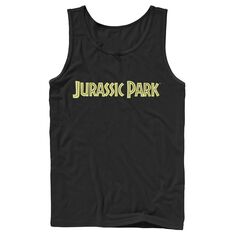 Мужская классическая майка с простым текстом в стиле Парк Юрского периода Jurassic Park