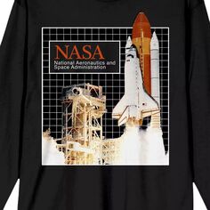 Мужская футболка с логотипом НАСА и реалистичной футболкой Licensed Character