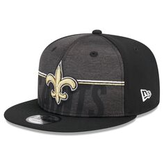 Мужская черная кепка Snapback New Orleans Saints 2023 NFL Training Camp 9FIFTY New Era