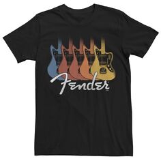 Мужская футболка с логотипом Fender Retro Rainbow Telecaster Licensed Character
