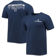 Мужская темно-синяя футболка Nike Dallas Cowboys с надписью Local Phrase