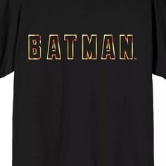 Мужская золотая футболка с логотипом в виде буквы Бэтмена Licensed Character