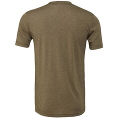 Холщовая мужская футболка Triblend с круглым вырезом и коротким рукавом Bella+Canvas