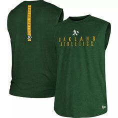 Мужская зеленая майка New Era Oakland Athletics Team Muscle