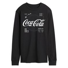 Мужская футболка с длинным рукавом и графическим логотипом CocaCola Licensed Character