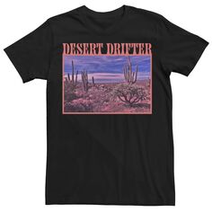Мужская футболка Desert Drifter Cactus Sunset Generic
