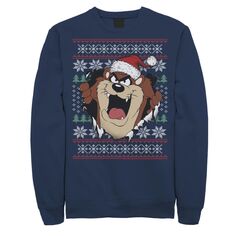 Мужской рождественский свитер Looney Tunes Taz Rip Through Sweatshirt Licensed Character