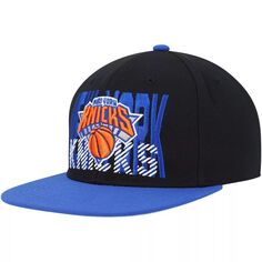 Мужская черная бейсболка Mitchell &amp; Ness New York Knicks SOUL Cross Check Snapback