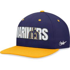 Мужская кепка Snapback Nike Royal Seattle Mariners Cooperstown Collection Pro