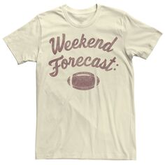 Мужская футболка с футбольным штампом «Прогноз на выходные» Licensed Character
