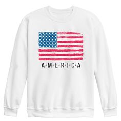 Мужской флисовый свитшот с флагом США Licensed Character