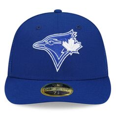 Мужская облегающая шляпа New Era Royal Toronto Blue Jays 2022, низкопрофильная 59FIFTY