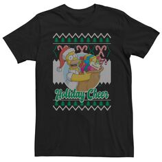 Мужская футболка-свитер Simpsons Holiday Cheer Ugly Licensed Character