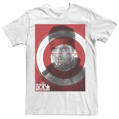Мужская футболка с плакатом «Сокол и Зимний солдат» Bucky Shield Licensed Character