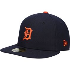 Мужская шляпа New Era Navy Detroit Tigers Authentic Collection On-Field Road Low Profile 59FIFTY.