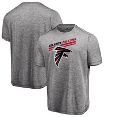 Мужская футболка Majestic Heathered Grey Atlanta Falcons Showtime Pro Grade Cool Base