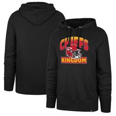 Мужской черный пуловер с капюшоном Kansas City Chiefs &apos;47