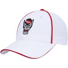 Мужская белая кепка Colosseum NC State Wolfpack Take Your Time Snapback