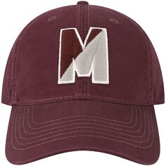 Мужская темно-бордовая регулируемая шляпа с надписью Mississippi State Bulldogs Varsity Letter