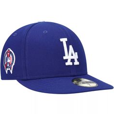 Мужская облегающая шляпа New Era Royal Los Angeles Dodgers с мемориальной нашивкой 9/11 59FIFTY