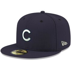 Мужская темно-синяя кепка с логотипом New Era Chicago Cubs 59FIFTY 59FIFTY