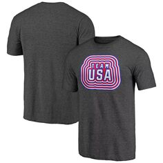 Мужская футболка Fanatics с надписью «Темный уголь» сборной США «Наша страна»