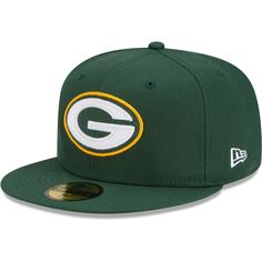 Мужская облегающая шляпа New Era Green Green Bay Packers Patch Up Super Bowl XXXI 59FIFTY