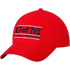 Мужская классическая неструктурированная регулируемая шляпа The Game Red Ole Miss Rebels U of M
