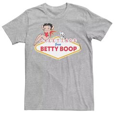 Мужская футболка Betty Boop с надписью Las Vegas Licensed Character