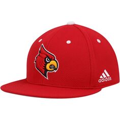 Мужская бейсбольная бейсболка adidas Red Louisville Cardinals On-Field