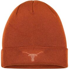 Мужская вязаная шапка в тон с манжетами Nike Texas Orange Texas Longhorns