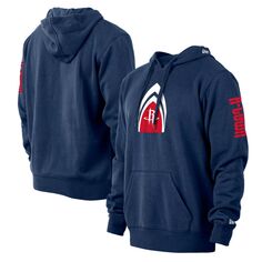 Мужской пуловер с капюшоном New Era Navy Houston Rockets 2021/22 City Edition
