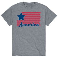 Мужская футболка с американским флагом и звездой Licensed Character