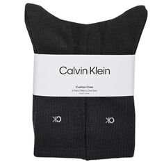 Мужские однотонные носки с мягкой подкладкой Calvin Klein, 6 пар