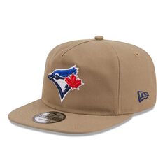Мужская регулируемая кепка New Era цвета хаки Toronto Blue Jays Golfer
