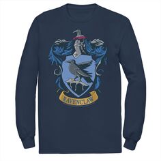 Мужская футболка с длинными рукавами и графическим рисунком «Гарри Поттер Равенкло Хаус Герб» Harry Potter