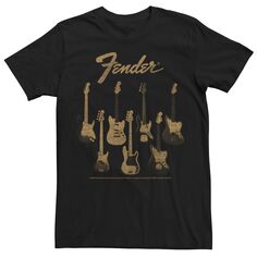 Мужская футболка с рисунком Fender Guitars Licensed Character